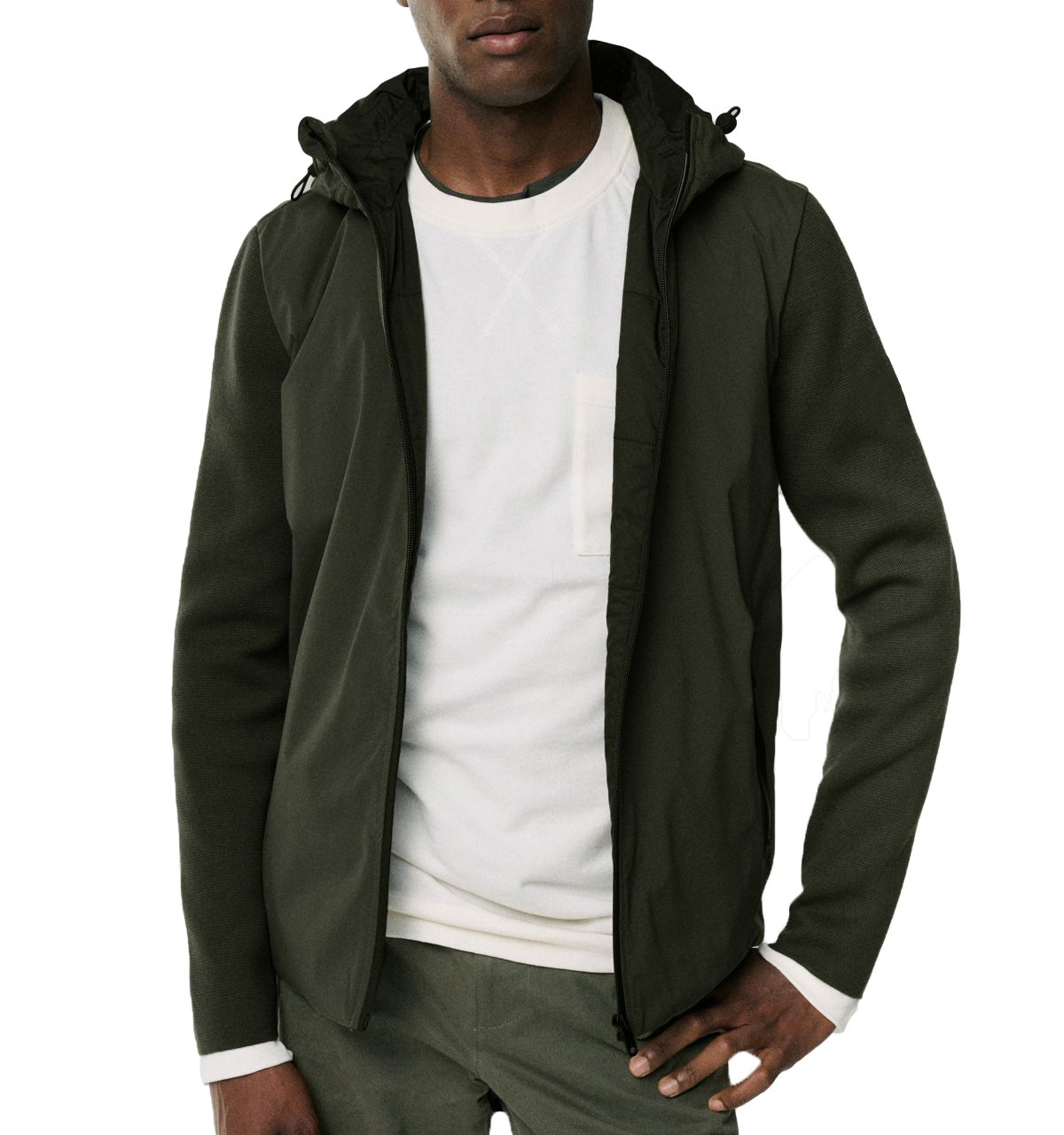 JACKETW Men Zip-Up Straight Hem Down Jacket-MJ2302 