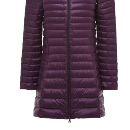 JACKETW Women's Lightweight Long Down Jacket-W-04-PL