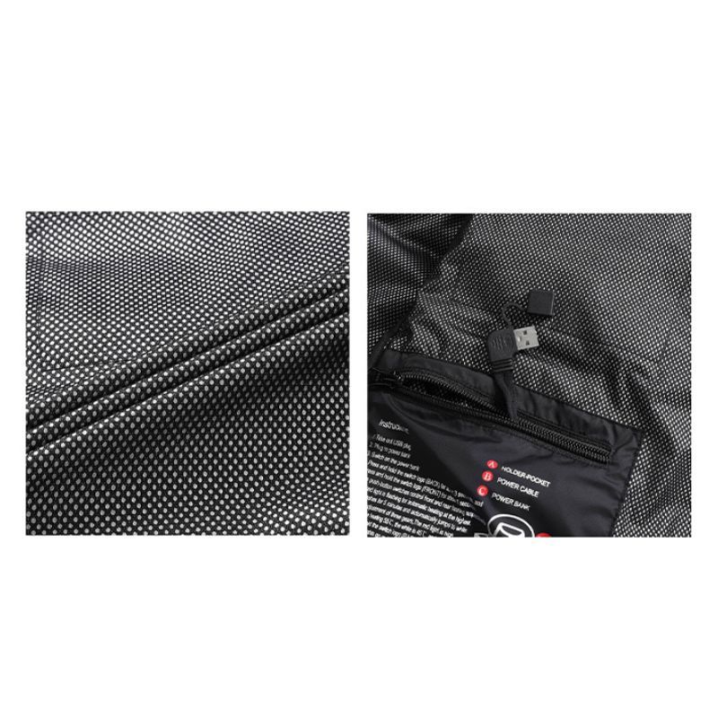 JACKETW Men's Electric Heating Lightweight Winter Hooded Ski Jacket -ZH1001