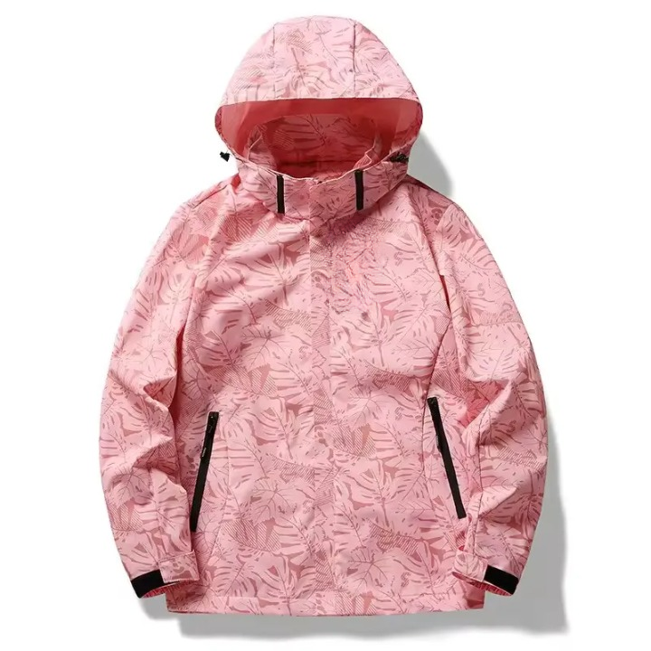 JACKETW Women's Lightweight Windbreaker Full Sleeve with Zipper Side Pocket-L-0W36