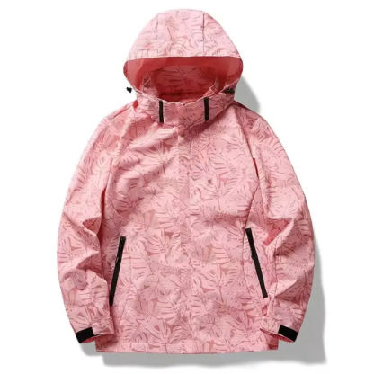 JACKETW Women's Lightweight Windbreaker Full Sleeve with Zipper Side Pocket-L-0W36