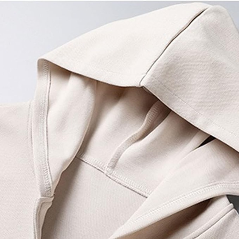 JACKETW Cardigan for Men Casual Stand-up Collar Zippered Hooded Jacket-ZH130