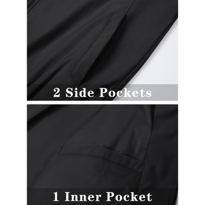 JACKETW Men's Bomber Lightweight Water Resistant Windbreaker Jacket-ZH105