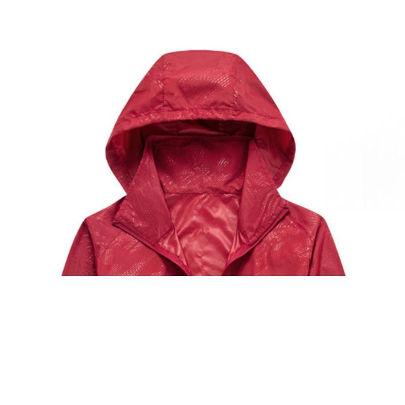 JACKETW Women's Lightweight Hooded Waterproof Track Rain Jacket-AMJK405-2