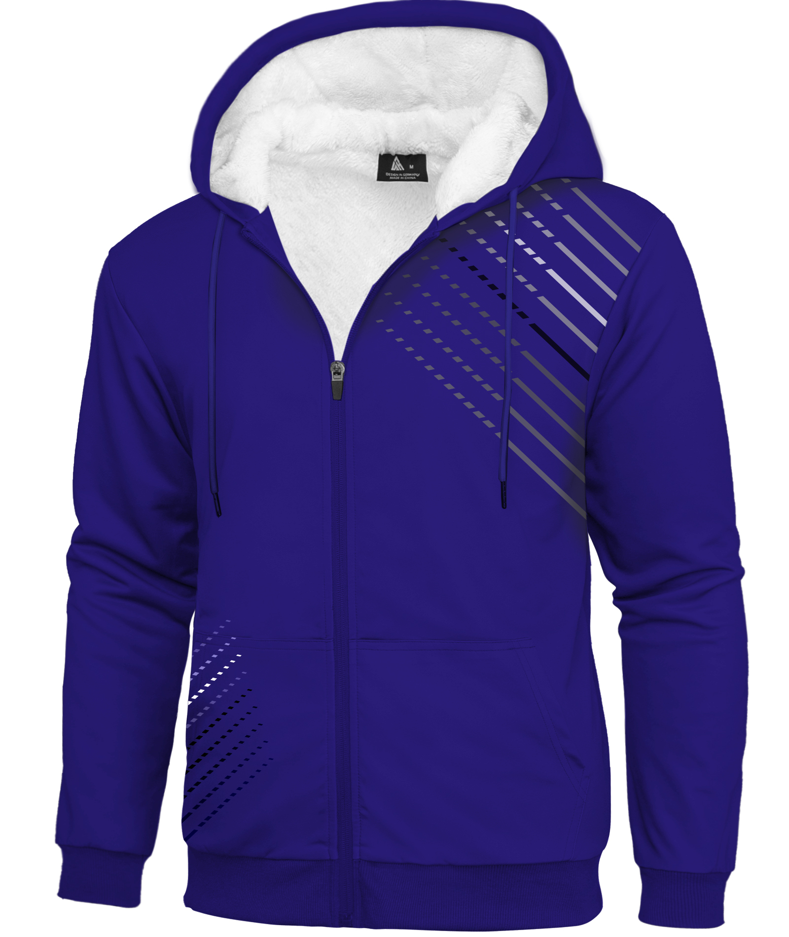 Men's Long Sleeve Printed Casual Fleece Hoodie-CFMWY00053