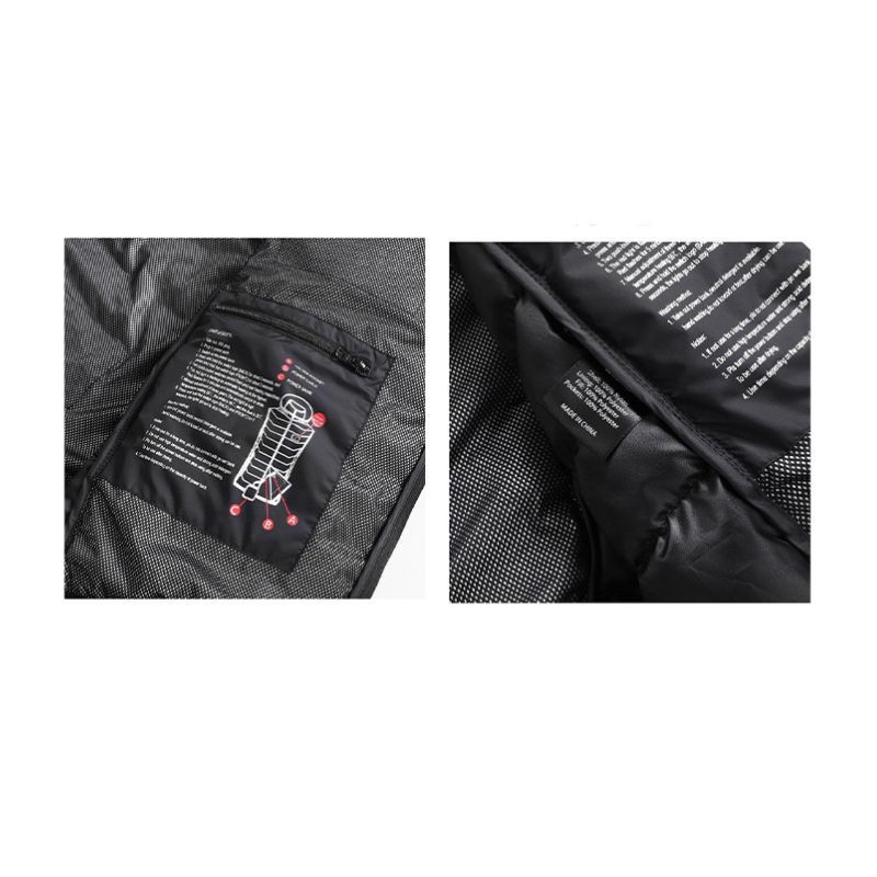 JACKETW Men's Electric Heating Lightweight Winter Hooded Ski Jacket -ZH1001