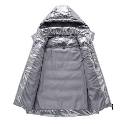 JACKETW Men's Fashion Hooded Vest Winter Casual Warm Vest Jacket -ZH121