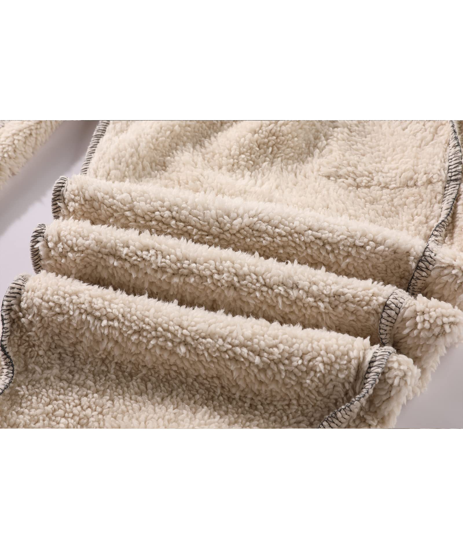 Men's Solid Color Drawstring Fleece Warm Sweatpant-CFMYD00002