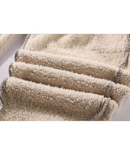 Men's Solid Color Drawstring Fleece Warm Sweatpant-CFMYD00002