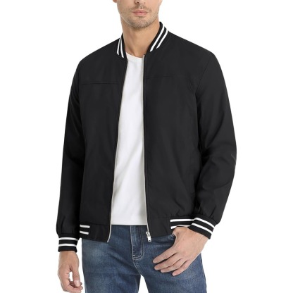 JACKETW Men's Bomber Lightweight Water Resistant Windbreaker Jacket-ZH105
