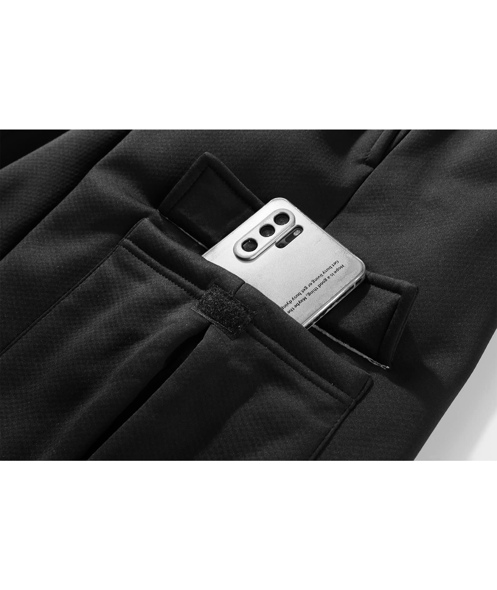 Men's Solid Color Drawstring Fleece Warm Sweatpant-CFMYD00002