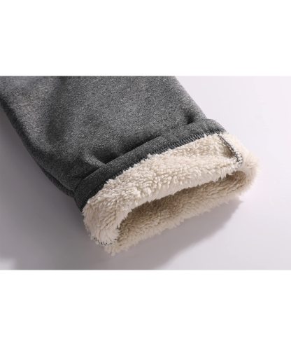 Men's Multi Pockets Fleece Warm SweatPant-CFMGK00021