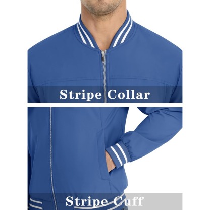 JACKETW Men's Bomber Lightweight Water Resistant Windbreaker Jacket-ZH105