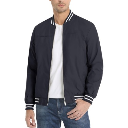 JACKETW Men's Bomber Lightweight Water Resistant Windbreaker Jacket-ZH105