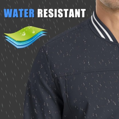 JACKETW Men's Bomber Lightweight Water Resistant Windbreaker Jacket-ZH105