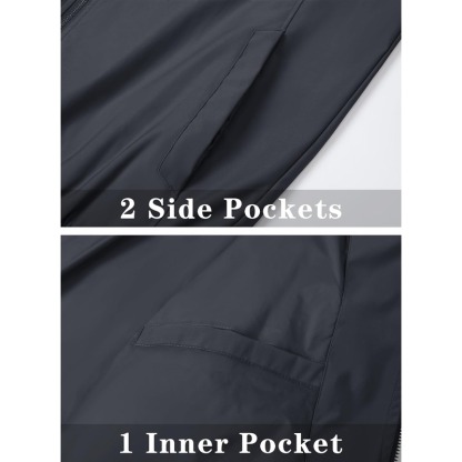 JACKETW Men's Bomber Lightweight Water Resistant Windbreaker Jacket-ZH105