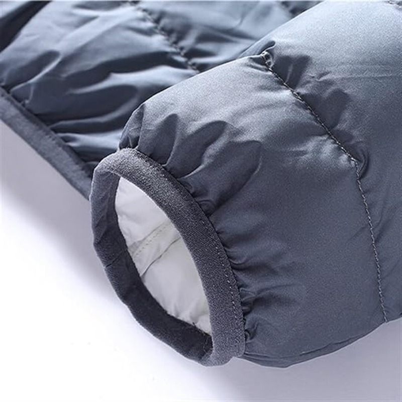 JACKETW Men's Gradient Hooded Lightweight Down Puffer Jackets-0P34