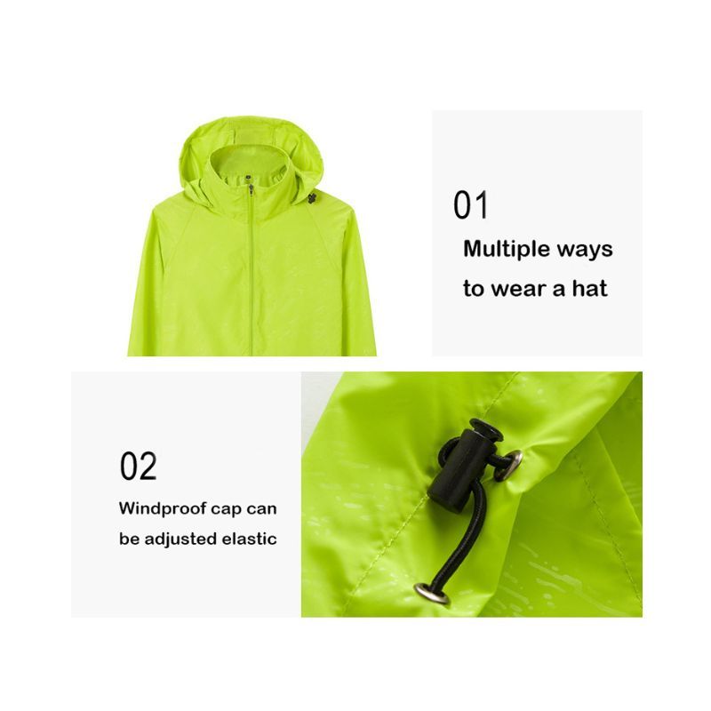 JACKETW Women's Lightweight Hooded Waterproof Track Rain Jacket-AMJK405-2