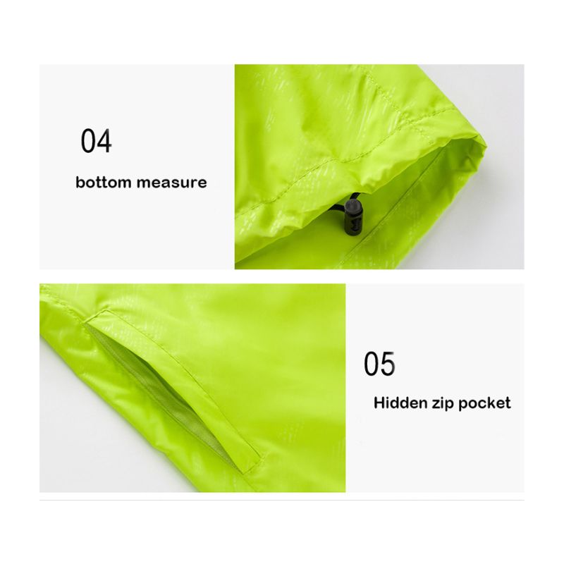 JACKETW Women's Lightweight Hooded Waterproof Track Rain Jacket-AMJK405-2