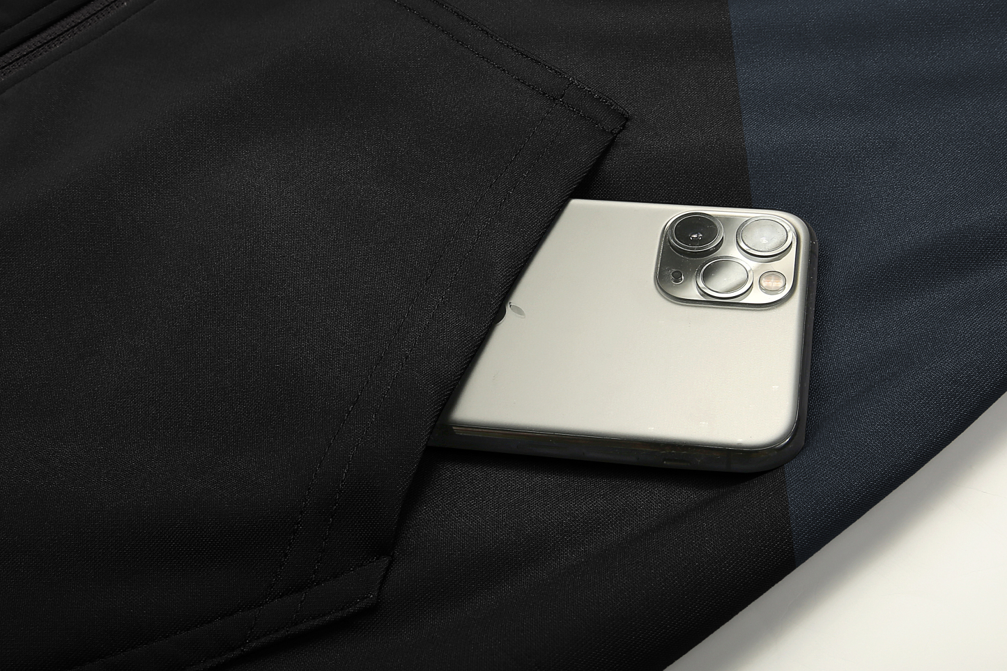 Men's Full Zipper Color Block Casual Fleece Hoodie-CFMWY00056