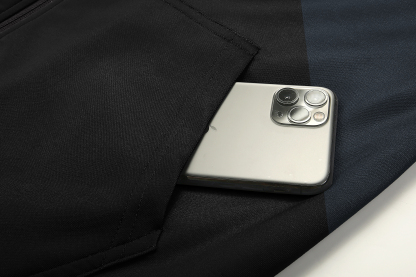 Men's Full Zipper Color Block Casual Fleece Hoodie-CFMWY00056