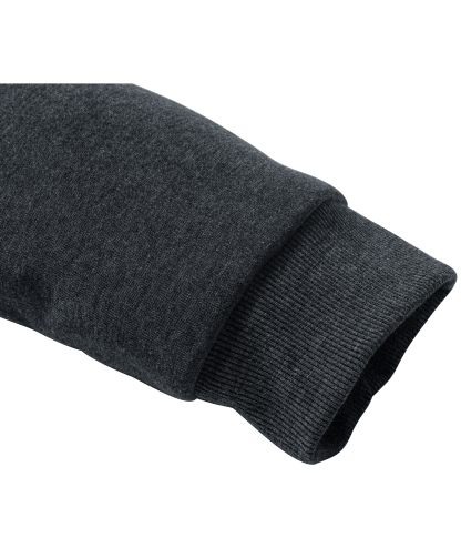 Men's Solid Color Full Zipper Fleece Hoodie-CUMFH04093