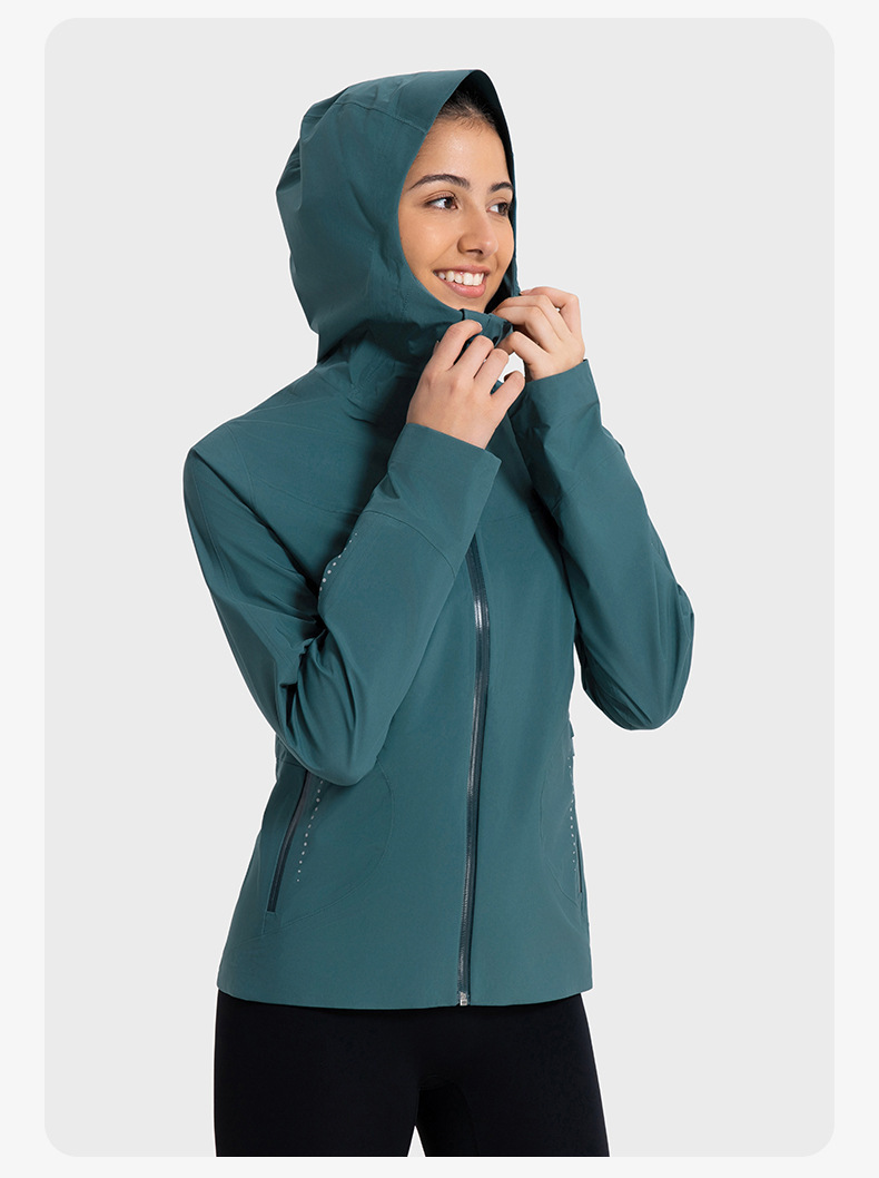 JACKETW Women Sports Jacket Windproof Waterproof and Breathable Hooded Jacket DAW044