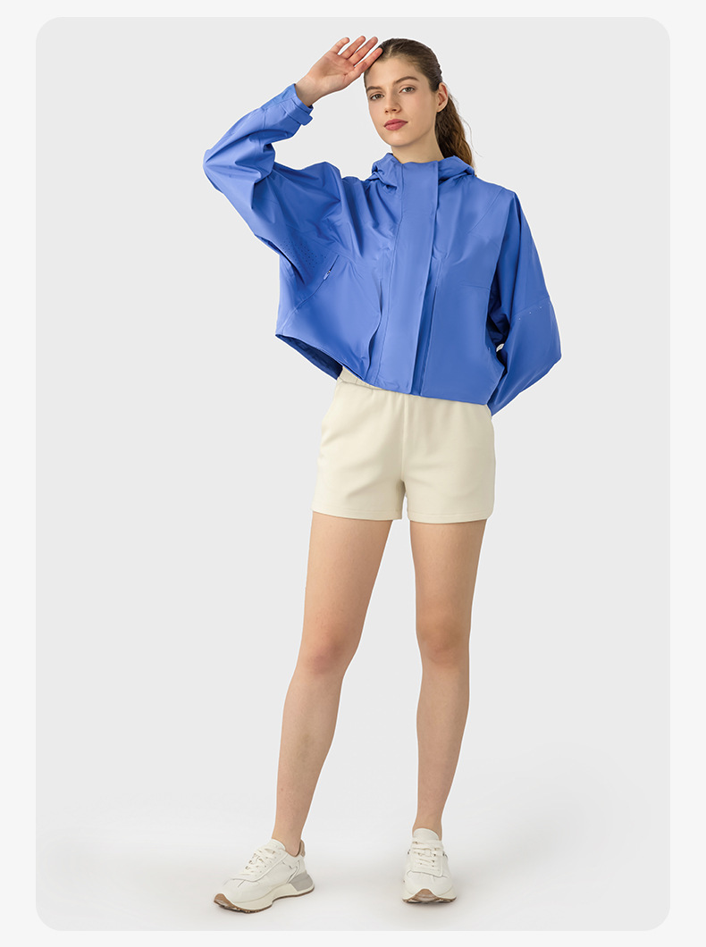 JACKETW Women Outdoor Sports Loose Casual Running Fitness Hooded Jacket DAW013