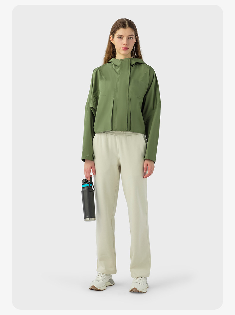 JACKETW Women Outdoor Sports Loose Casual Running Fitness Hooded Jacket DAW013