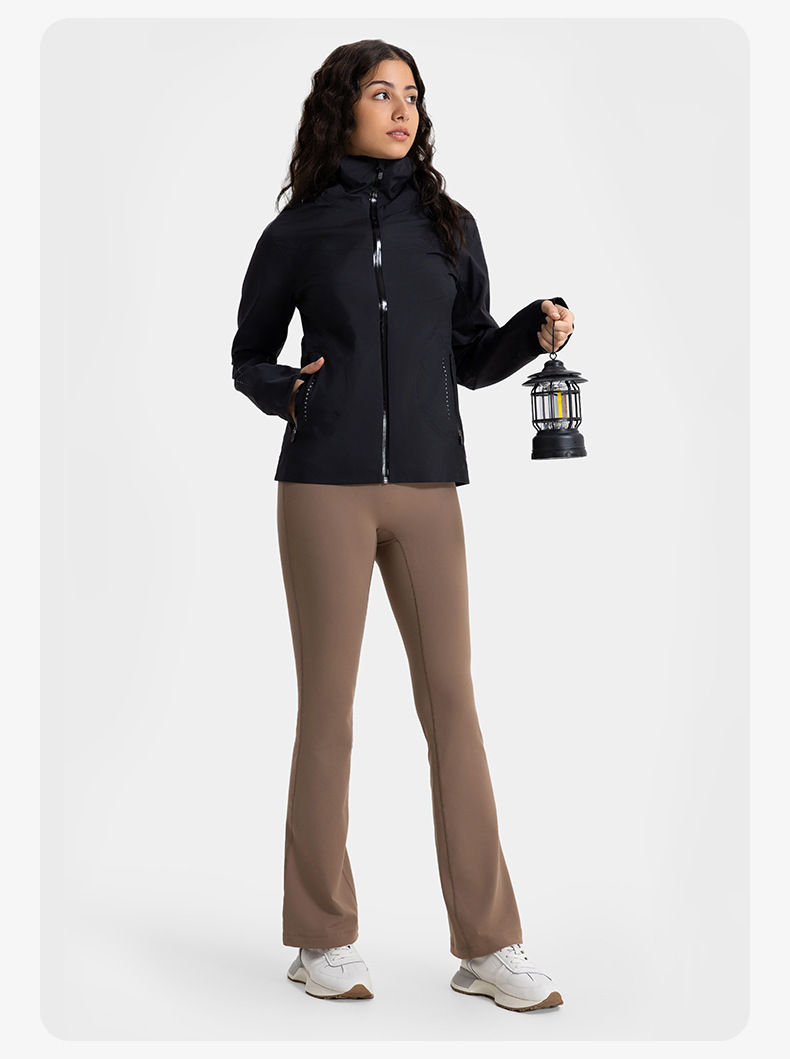 JACKETW Women Sports Jacket Windproof Waterproof and Breathable Hooded Jacket DAW044