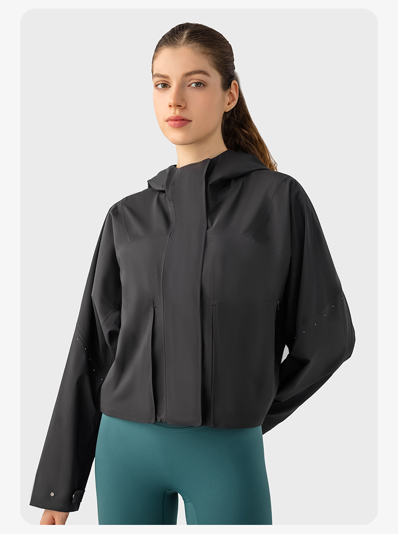 JACKETW Women Outdoor Sports Loose Casual Running Fitness Hooded Jacket DAW013