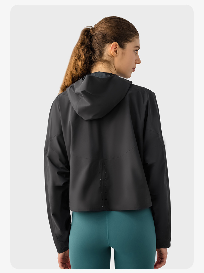 JACKETW Women Outdoor Sports Loose Casual Running Fitness Hooded Jacket DAW013