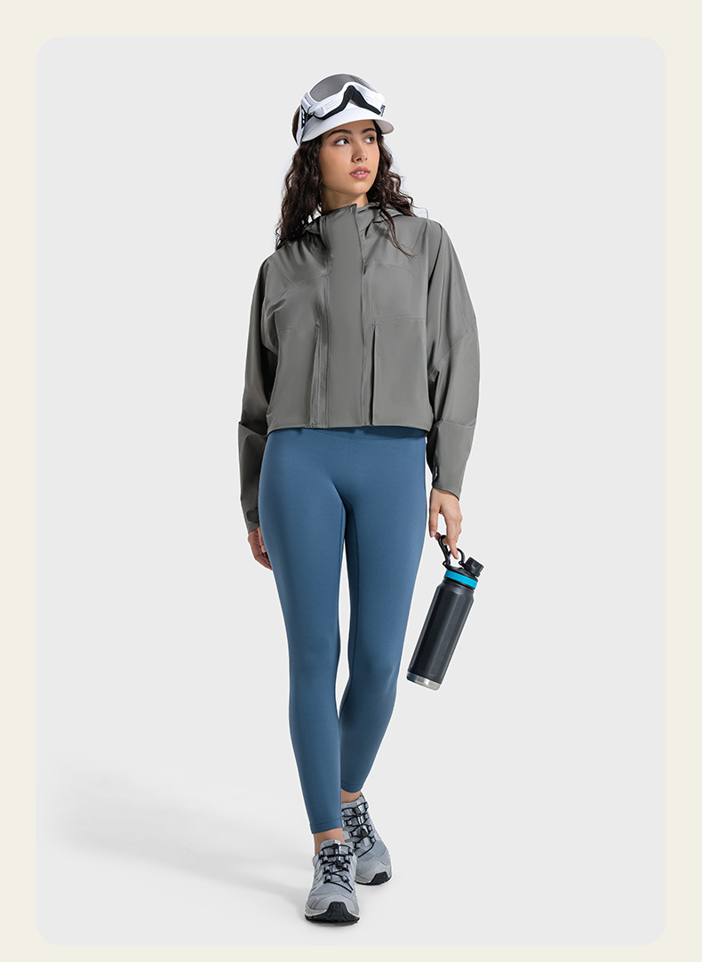 JACKETW Women Outdoor Sports Loose Casual Running Fitness Hooded Jacket DAW013