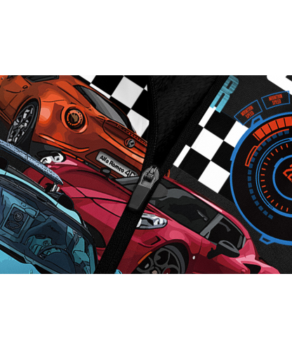 Men's Full Zipper Graphic Print Fleece Hoodie-CUMFH01420