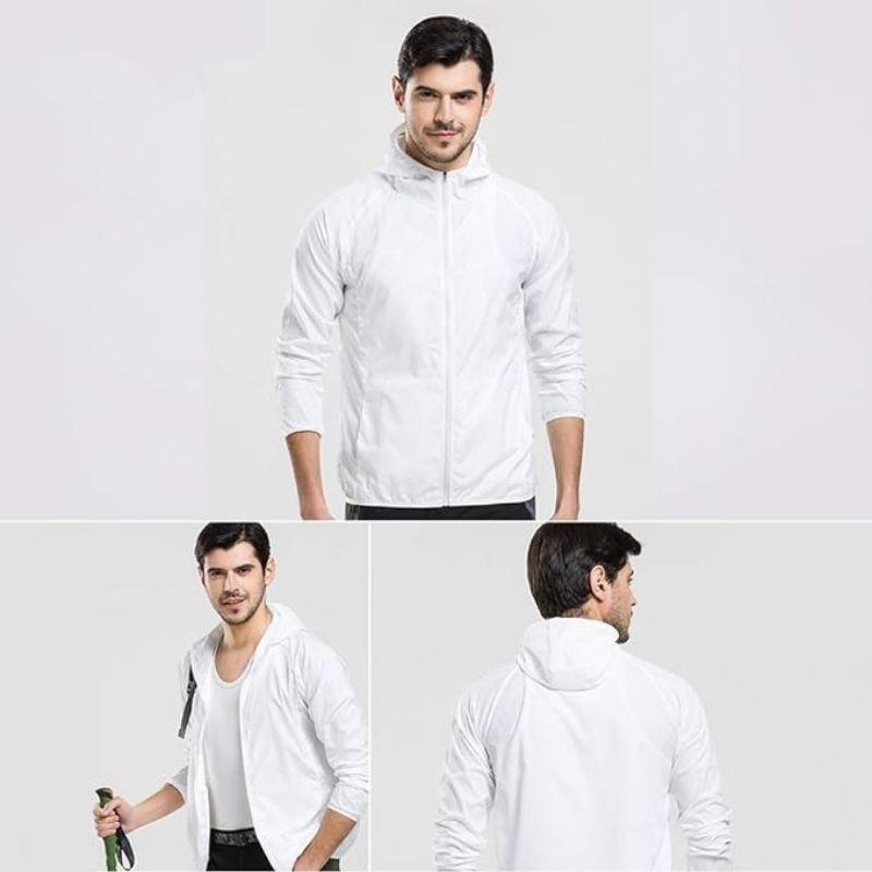 JACKETW Unisex Quick Dry UV Protect Waterproof Windbreaker Sports Jacket -ZH139 