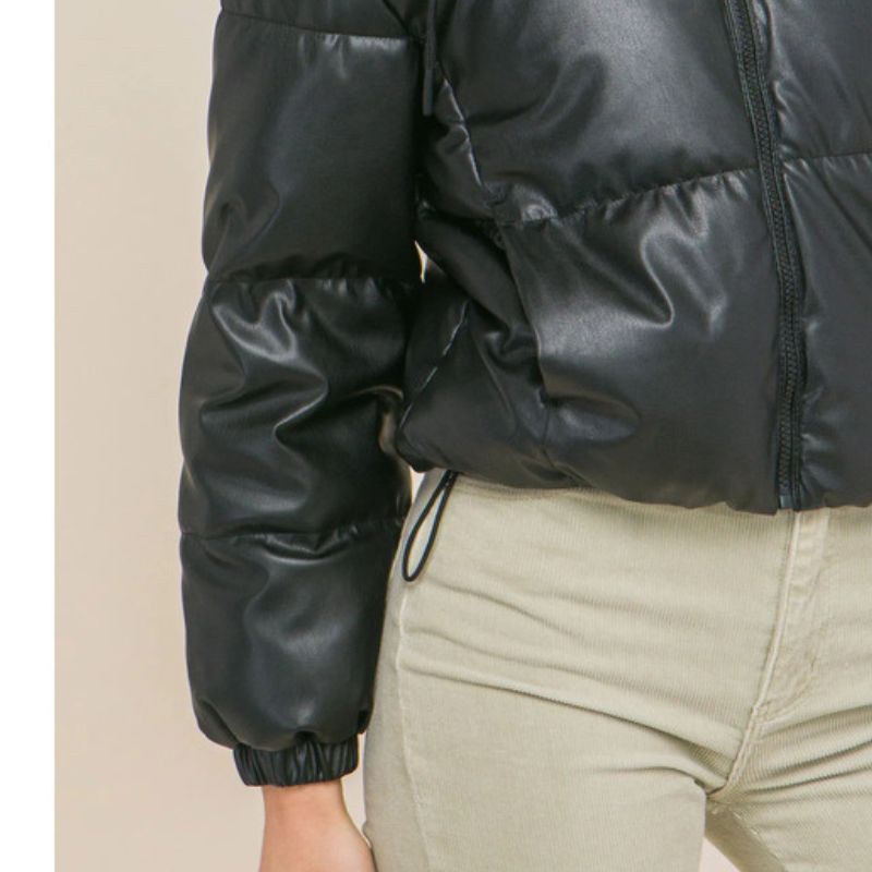 JACKETW Women's Short Hooded Puffer Down Jacket-LT-W-6961