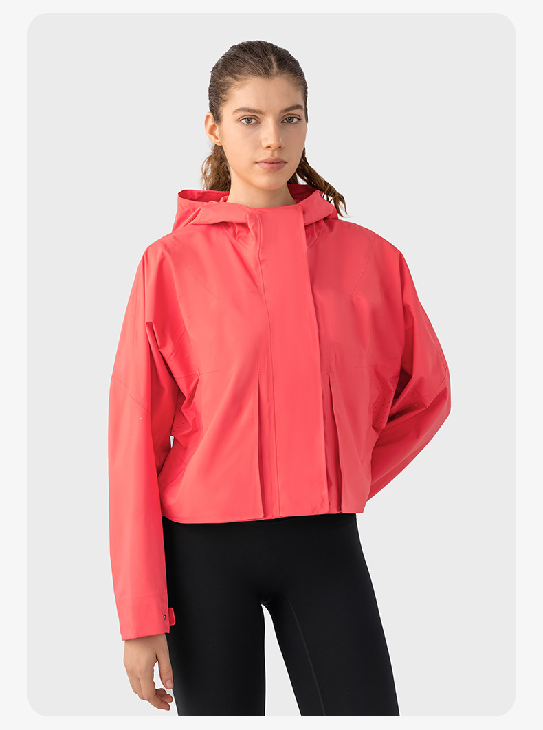 JACKETW Women Outdoor Sports Loose Casual Running Fitness Hooded Jacket DAW013