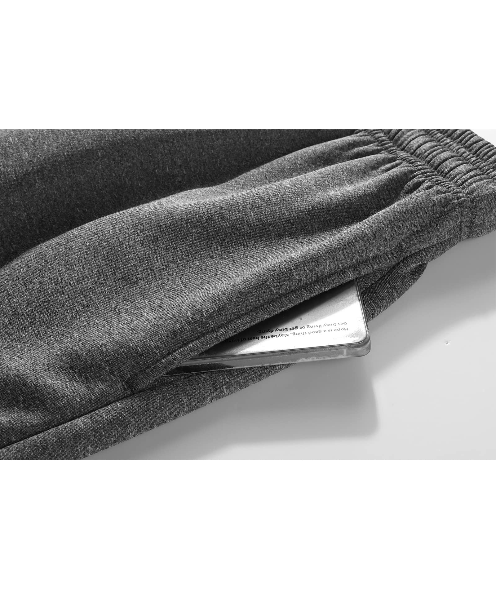 Men's Solid Color Drawstring Fleece Warm Sweatpant-CFMYD00002