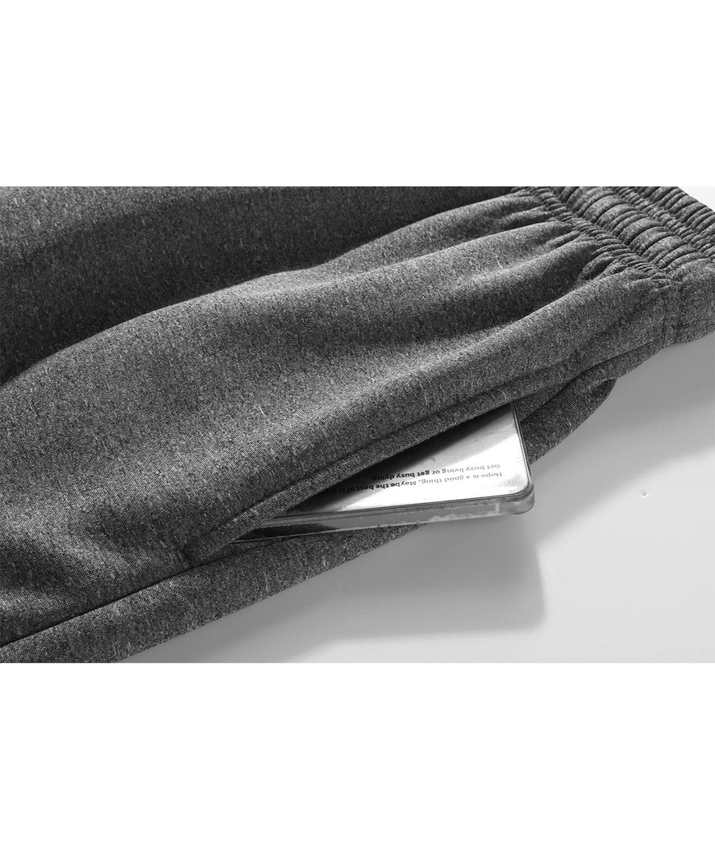 Men's Solid Color Drawstring Fleece Warm Sweatpant-CFMYD00002