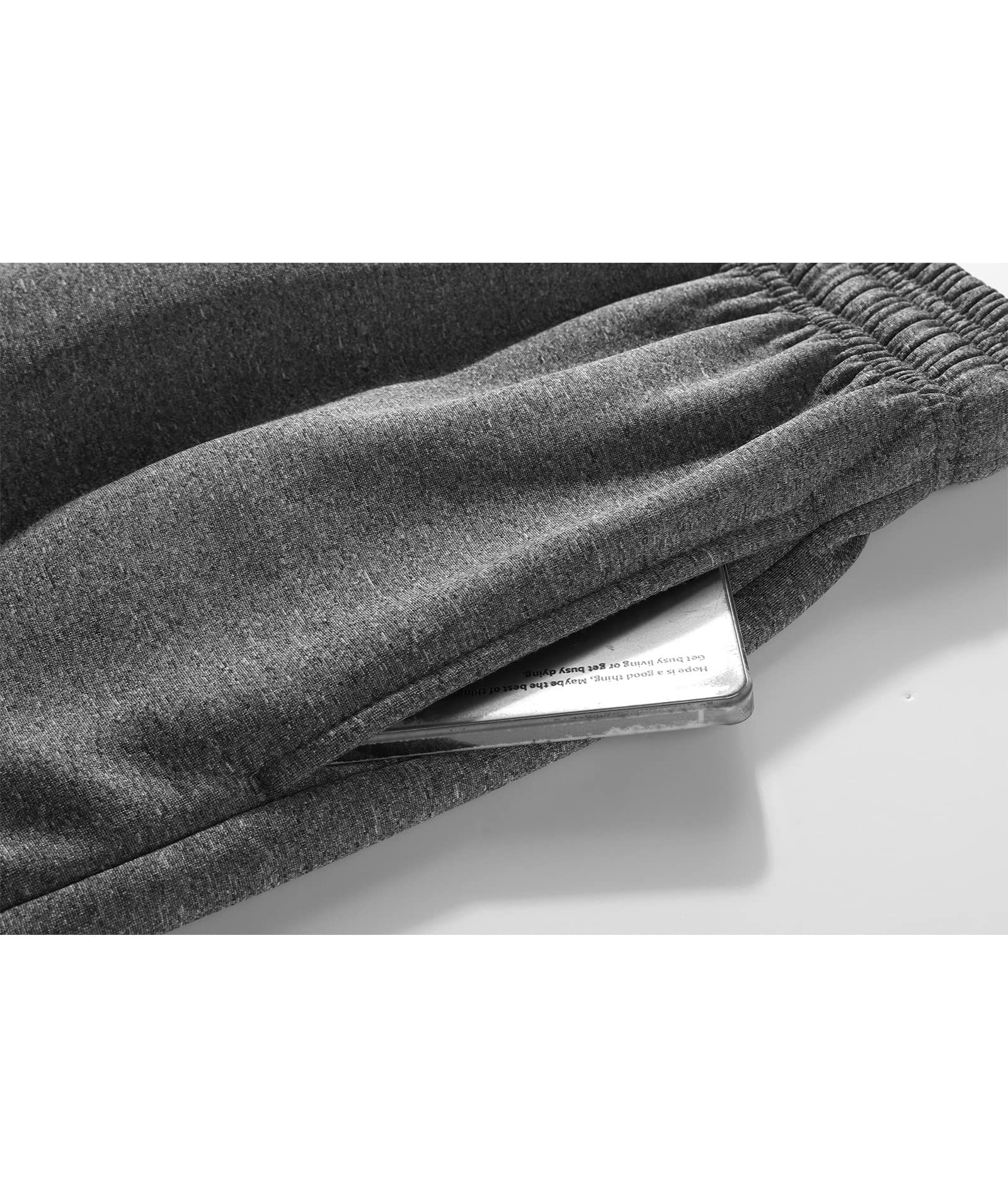 Men's Solid Color Drawstring Fleece Warm Sweatpant-CFMYD00002