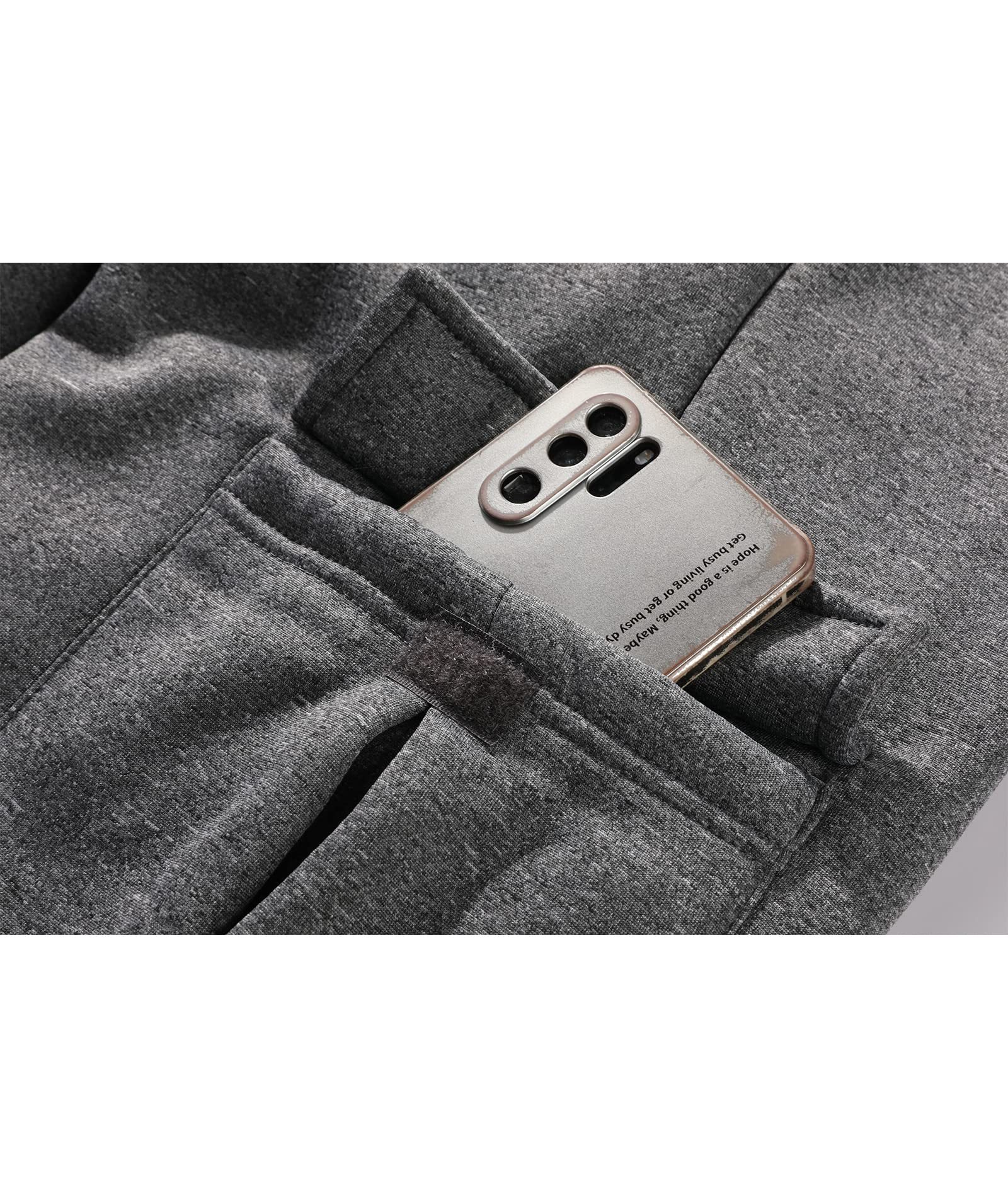 Men's Multi Pockets Fleece Warm SweatPant-CFMGK00021
