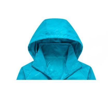 JACKETW Women's Lightweight Hooded Waterproof Track Rain Jacket-AMJK405-2