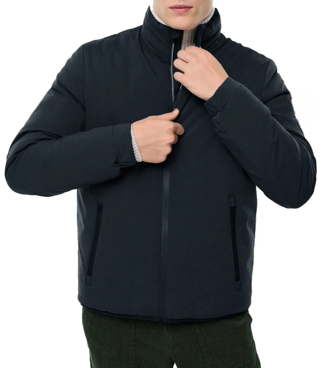 JACKETW Men's Padded Reversible Bomber Jacket-MJ2304