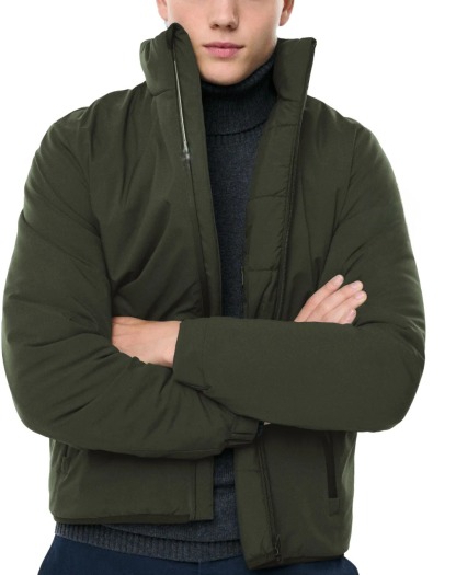 JACKETW Men's Padded Reversible Bomber Jacket-MJ2304