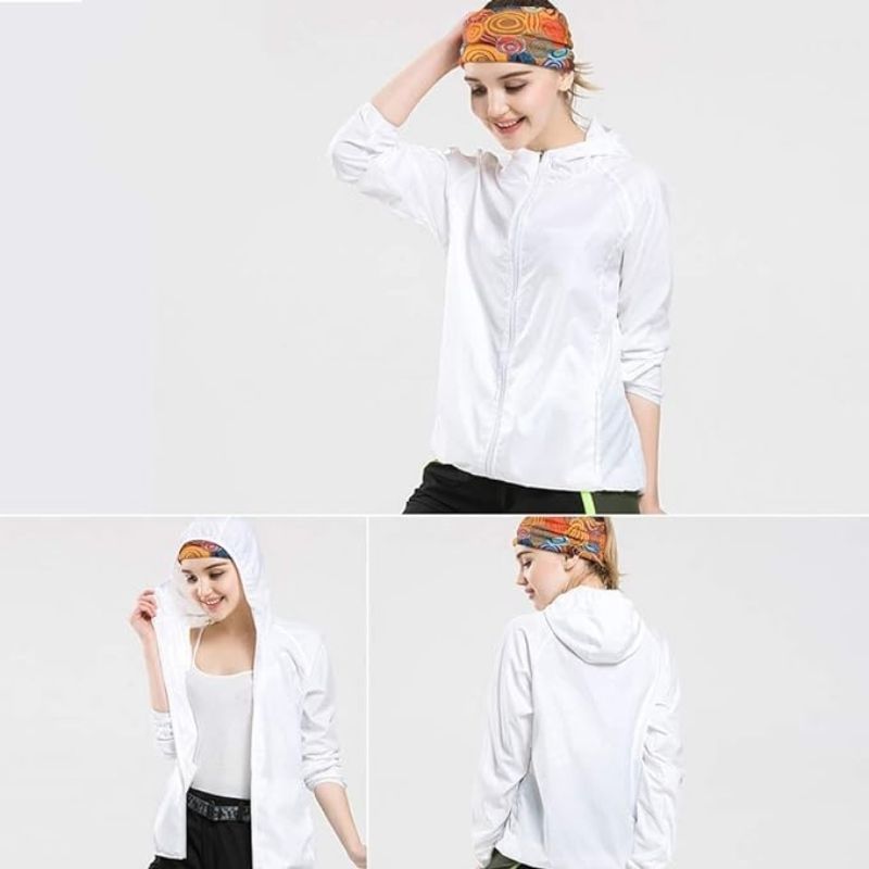 JACKETW Unisex Quick Dry UV Protect Waterproof Windbreaker Sports Jacket -ZH139 