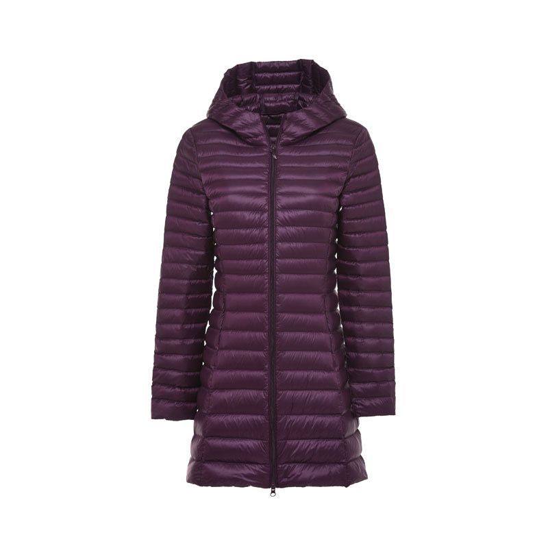 JACKETW Women's Lightweight Long Down Jacket-W-04-PL