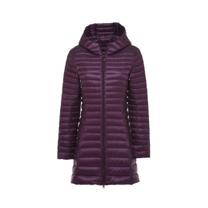 JACKETW Women's Lightweight Long Down Jacket-W-04-PL