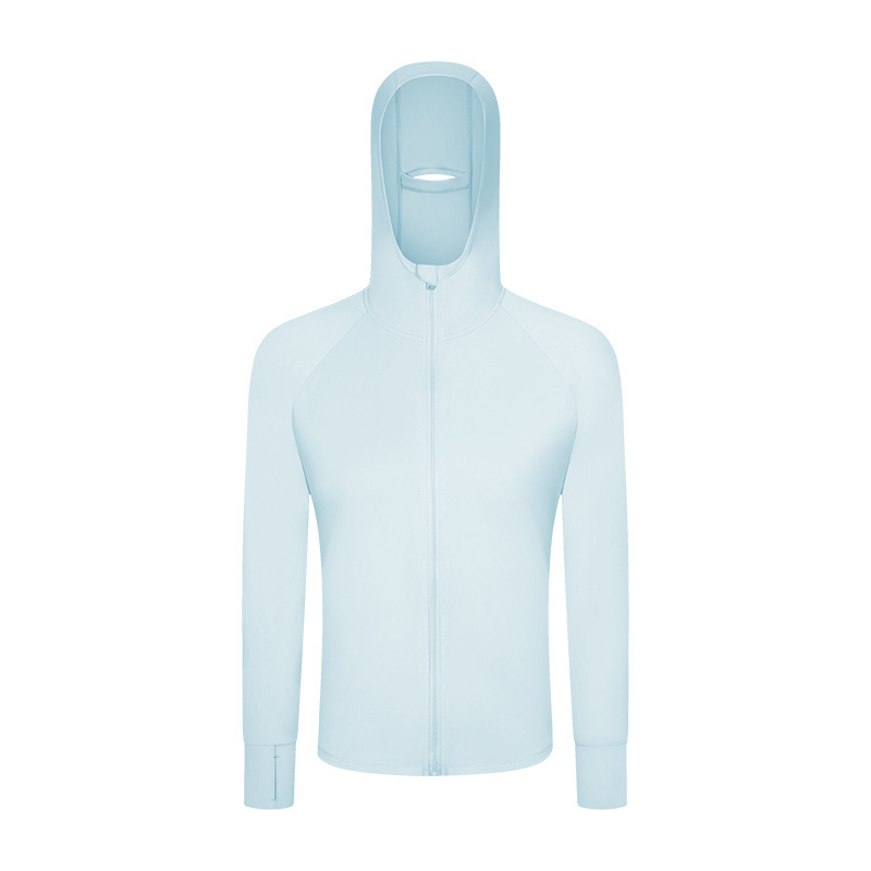 JACKETW Women's Sun Protection Cool Breathable High Elastic Long Hooded Jacket- DS225   