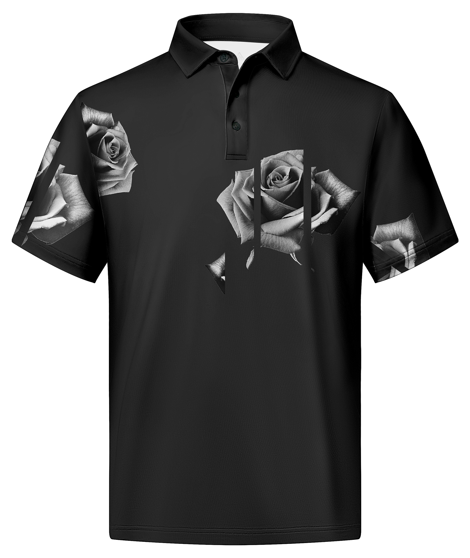 Men's Button Up Moisture Wicking Casual Polo Shirt-CUMPO03127