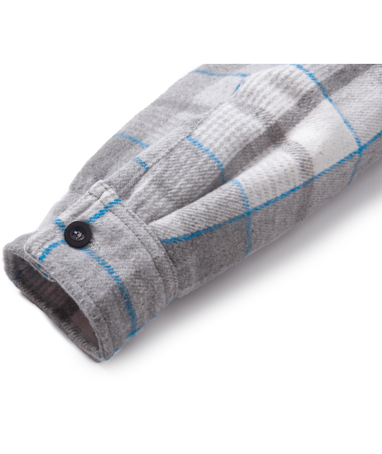 Men's Full Zipper Long Sleeve Fleece Plaid Hoodie-CUMJA04083